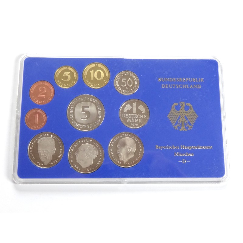 Sada oběžných mincí Německo / 1979 D / PROOF