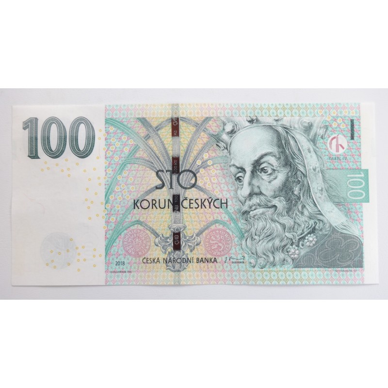 100 Korun - 100 Kč / 2018 S63 / UNC /