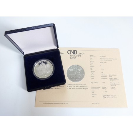 200 Korun - 200 Kč / 2020 / 600. výročí vydání čtyř pražských artikulů / PROOF