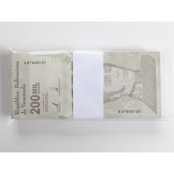 200000 Bolívares - 200000 B (Venezuela) / 2020 A / UNC / 100 ks