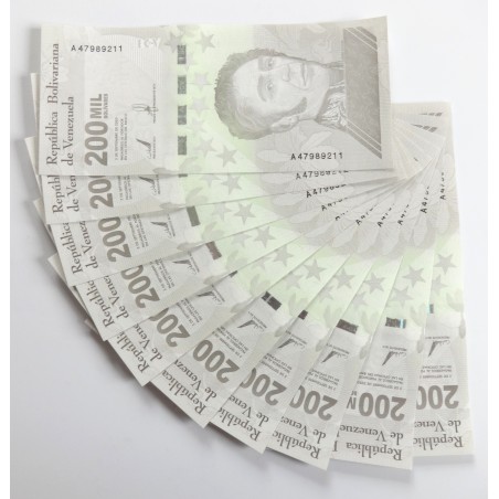 200000 Bolívares - 200000 B (Venezuela) / 2020 A / UNC / 10 ks