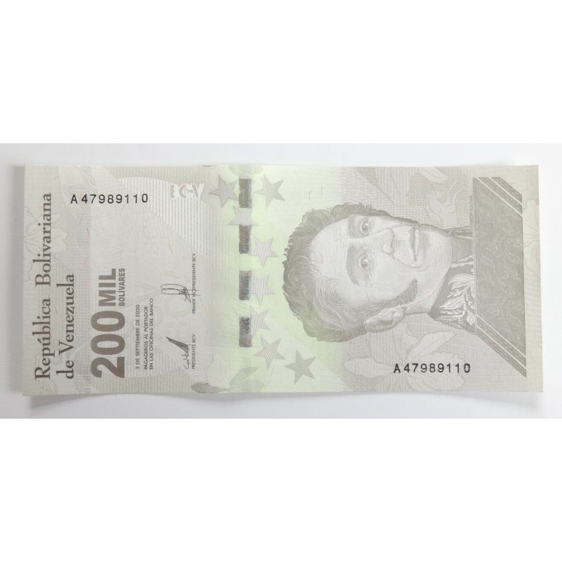 200000 Bolívares - 200000 B (Venezuela) / 2020 A / UNC /