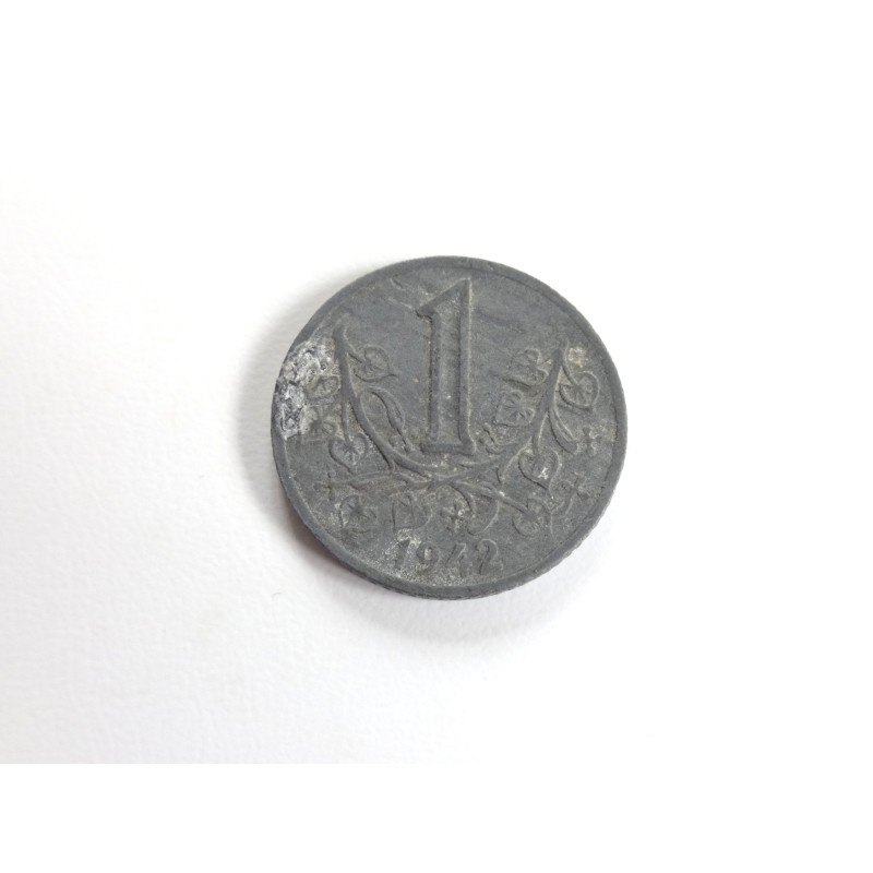 1 Koruna - 1 K / 1942 / * 2/2