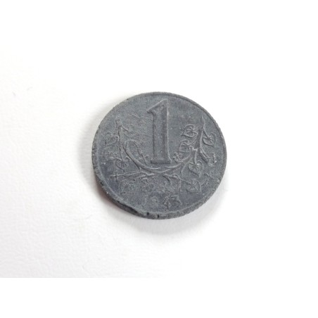 1 Koruna - 1 K / 1943 / * 2/2