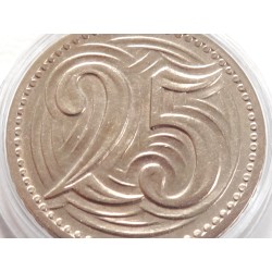 25 Haléřů - 25 h / 1933 (v/A) / * 0/0