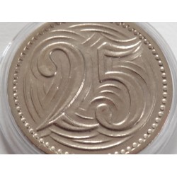 25 Haléřů - 25 h / 1933 (v/A) / * 0/0