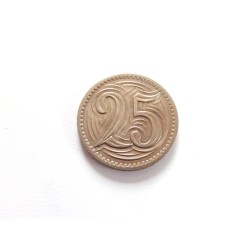 25 Haléřů - 25 h / 1933...