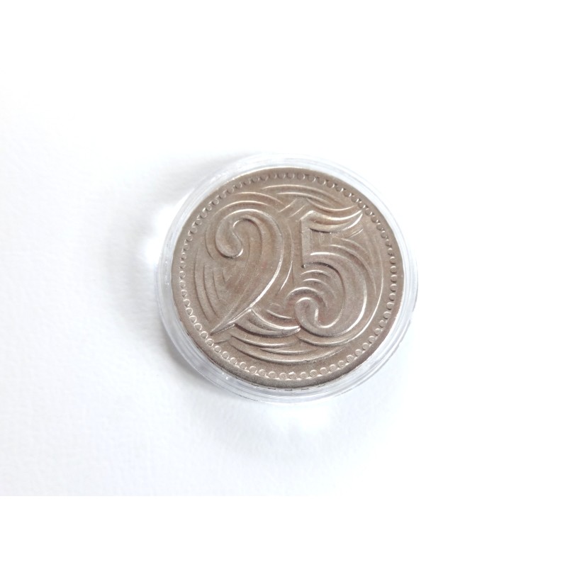 25 Haléřů - 25 h / 1933 (v/B) / * 0/0