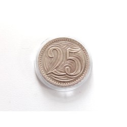 25 Haléřů - 25 h / 1933 (v/B) / * 0/0