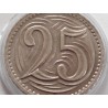 25 Haléřů - 25 h / 1933 (v/B) / * 0/0
