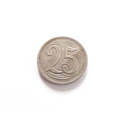 25 Haléřů - 25 h / 1933 (v/B) / * 1/1
