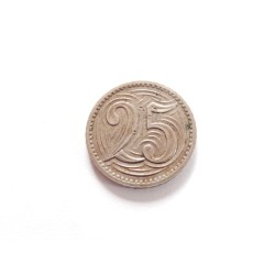 25 Haléřů - 25 h / 1933 (v/B) / * 2/2
