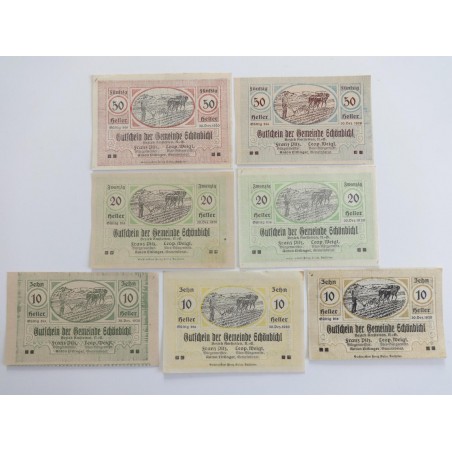 10 + 20 + 50 Heller / Schönbichl / 1920 /