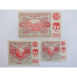 10 + 20 + 50 Heller / Senftenberg / 1920 /