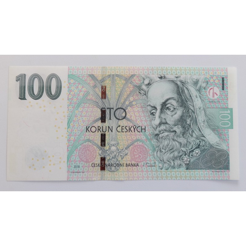 100 Korun - 100 Kč / 2018 J31 / UNC /