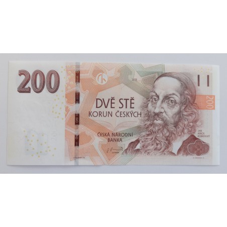 200 Korun - 200 Kč / 2018 H20 / UNC /