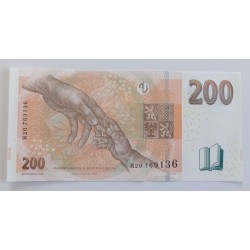 200 Korun - 200 Kč / 2018 H20 / UNC /