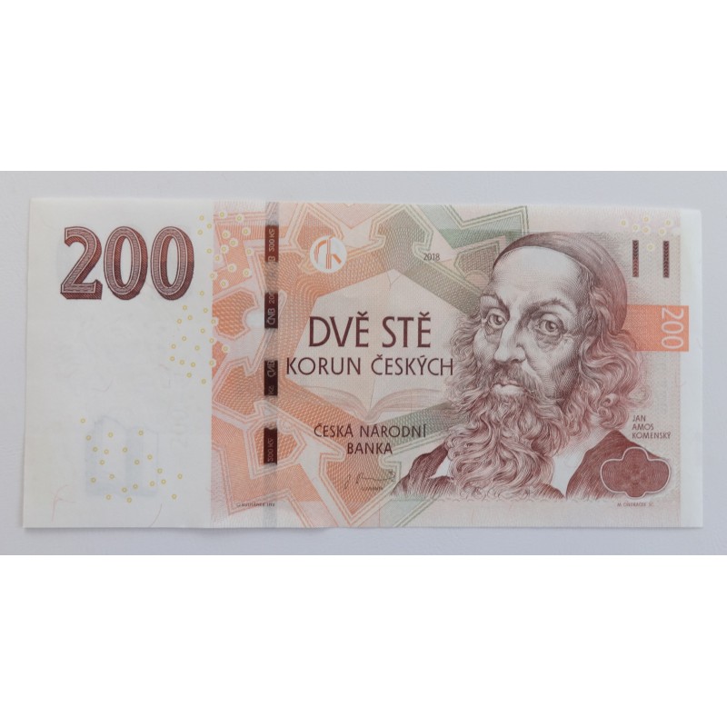 200 Korun - 200 Kč / 2018 H27 / UNC /