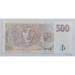 500 Korun - 500 Kč / 2009 G70 / UNC /