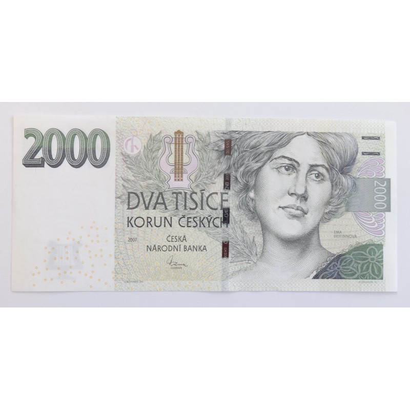 2000 Korun - 2000 Kč / 2007 K01 / UNC /