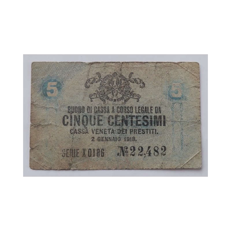 5 Centesimi - 5 C / 1918 X / * 3/3