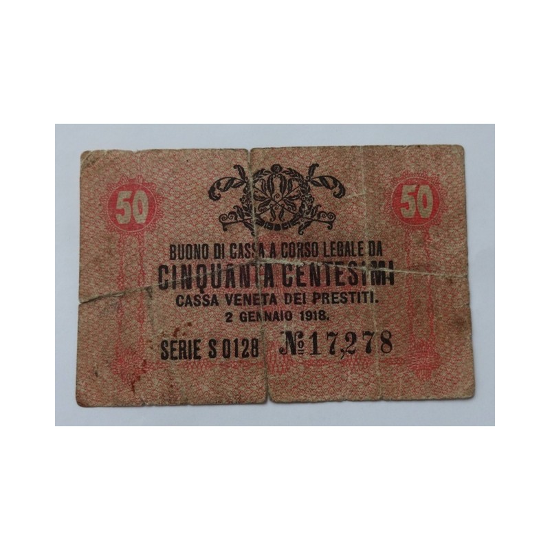 50 Centesimi - 50 C / 1918 S / * 3/3