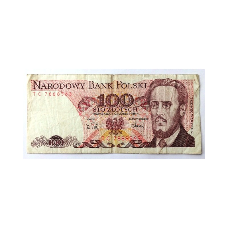 100 Zlotych - 100 Zł / 1988 TC / * 2/2