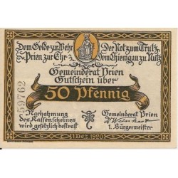 50 Pfennig / Prien am Chiemsee / 1920 / UNC