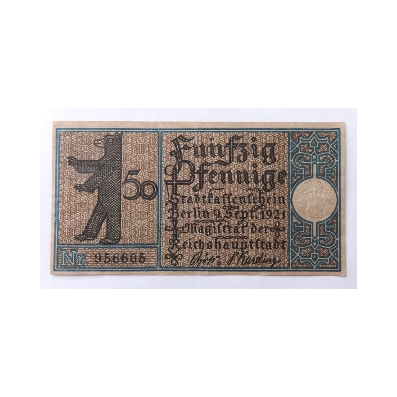 50 Pfennig / Berlin (okres 7) / 1921 /