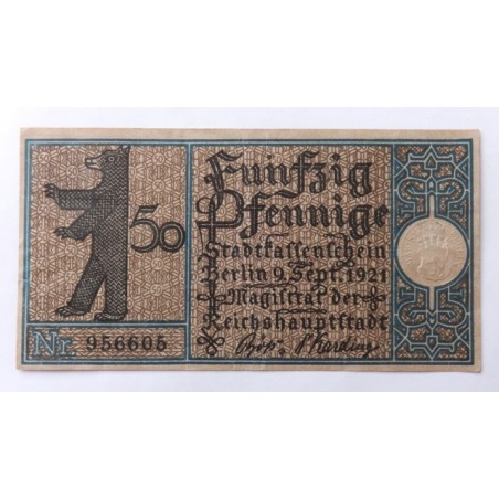 50 Pfennig / Berlin (okres 7) / 1921 /