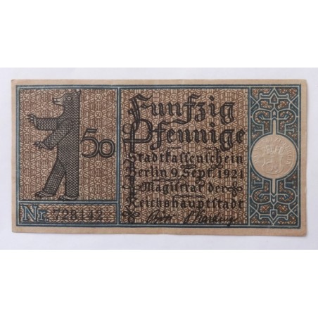 50 Pfennig / Berlin (okres 10) / 1921 /