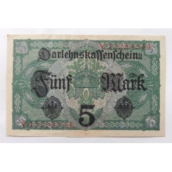 5 Mark - 5 ℳ / 1917 Y (v/C) / UNC /