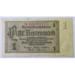 1 Rentenmark - 1 RM / 1937 S (v/B) / * 1/1