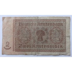 2 Rentenmark - 2 RM / 1937 D (v/B) / * 3/3