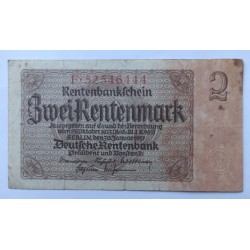 2 Rentenmark - 2 RM / 1937 F (v/B) / * 3/3