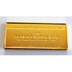 Investiční slitek / 2,6g Ag (plátováno Au) / 1982 Renault Alpine A310