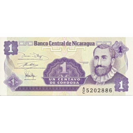 1 Centavo - 1 c (Nikaragua) / 1991 AC / UNC /