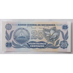 25 Centavos - 25 c (Nikaragua) / 1991 AE (v/A) / UNC /