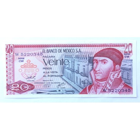 20 Pesos - 20 P (Mexiko) / 1977 CW (v/A) / UNC /