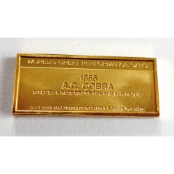 Investiční slitek / 2,6g Ag (plátováno Au) / 1966 A.C. Cobra