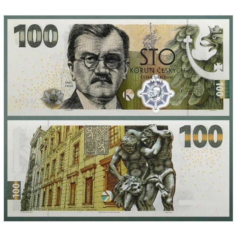 100 Korun - 100 Kč / 2022 ET08 (Engliš/ČNB) / UNC /