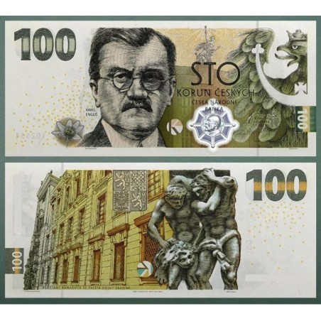 100 Korun - 100 Kč / 2022 ET08 (Engliš/ČNB) / UNC /