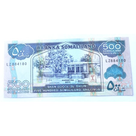 500 Shilin - 500 Sh (Somálsko) / 2011 LZ / UNC /