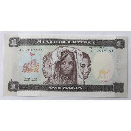 1 Nakfa - 1 Nfk (Eritrea) / 1997 AP / UNC /