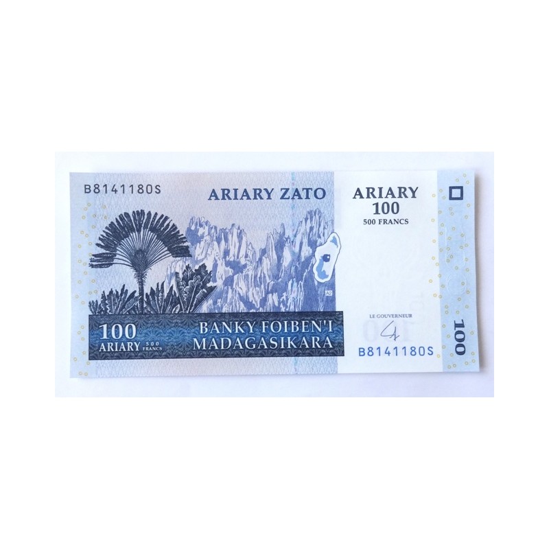 100 Ariary - 100 Ar (Madagaskar) / 2004 B (v/B) / UNC /