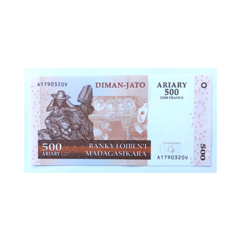 500 Ariary - 500 Ar (Madagaskar) / 2004 A (v/B) / UNC /