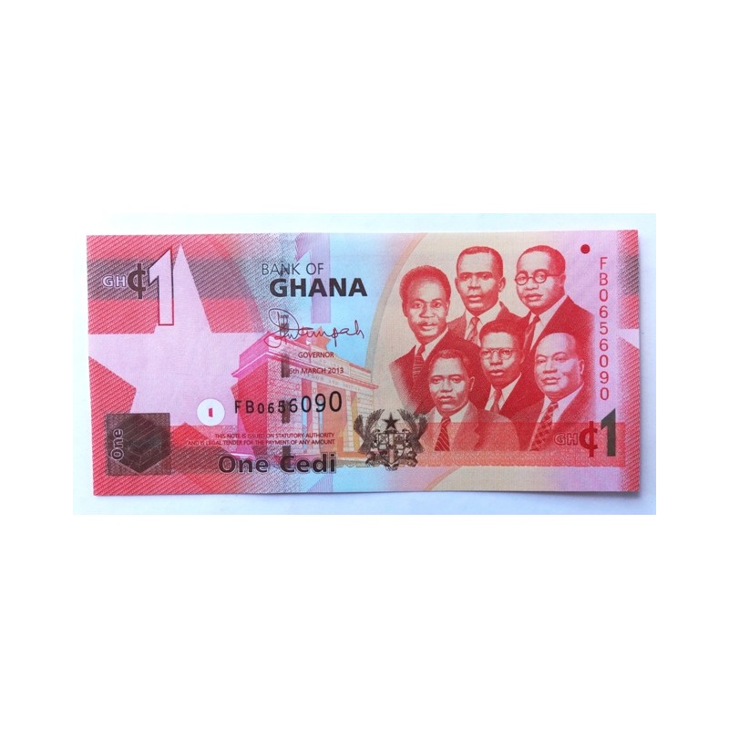 1 Cedi - 1 GH₵ (Ghana) / 2013 FB / UNC /