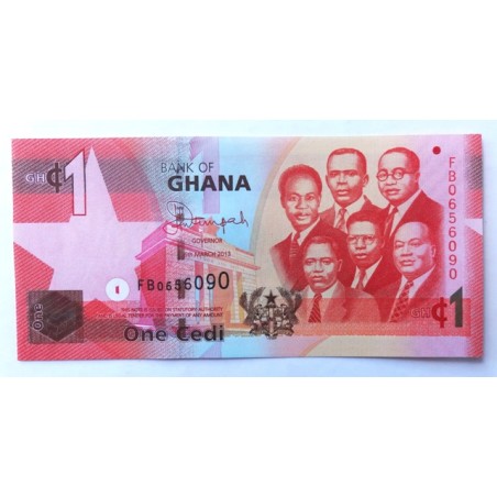 1 Cedi - 1 GH₵ (Ghana) / 2013 FB / UNC /