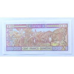 100 Francs - 100 GFr (Guinea) / 1998 JY (v/B) / UNC /