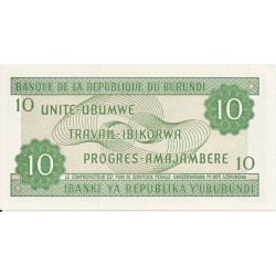 10 Frank - 10 FBu (Burundi) / 2007 CG / UNC /